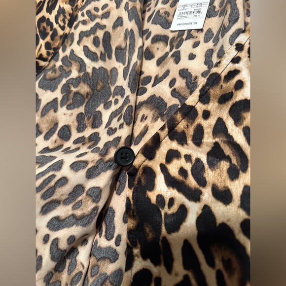 NWT BB Dakota Wild Card Animal Print Wrap Ruffle Dress - Picture 15 of 15